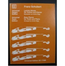 SCHUBERT Franz Easy Pieces Violon Piano 1991