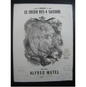 MUTEL Alfred Le Credo des 4 saisons Nanteuil Chant Piano XIXe