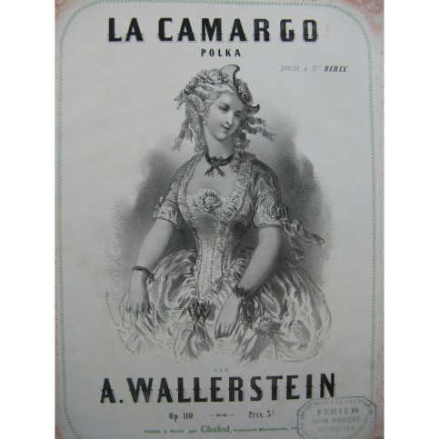 WALLERSTEIN A. La Camargo Polka Piano XIXe