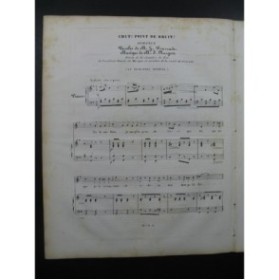 MARGEOT J. Chut Point de Bruit Chant Piano 1835