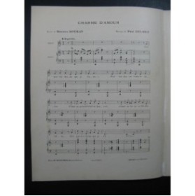 DELMET Paul Charme d'Amour Chant Piano 1898