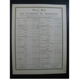 GLUCK C. W. Orphée Scène des Champs-Elysées Piano Saxophone 1950