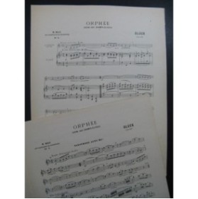 GLUCK C. W. Orphée Scène des Champs-Elysées Piano Saxophone 1950