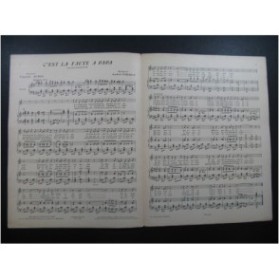 CIDALE André C'est la faute à papa Chant Piano 1922