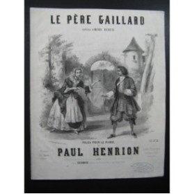 HENRION Paul Le Père Gaillard Piano ca1852