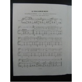 D'ADHÉMAR Ab. Le Doux Nom de Marie Chant Piano ca1835