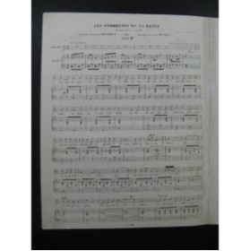 HENRION Paul Les Brodeuses de la Reine Piano Chant 1845
