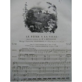 PANSERON Auguste Le Pâtre à la Ville Piano Chant ca1830