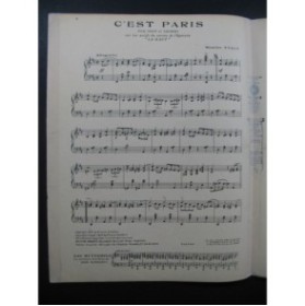 YVAIN Maurice C'est Paris Piano 1923