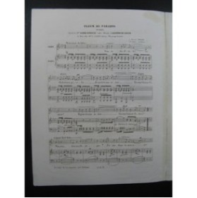 DE LATOUR Aristide Fleur de Paradis Chant Piano 1841