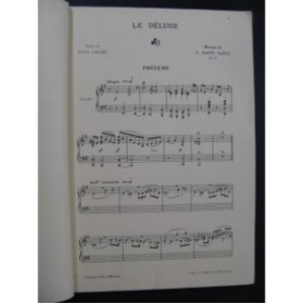 SAINT-SAËNS Camille Le Déluge Opéra Piano Chant ca1890