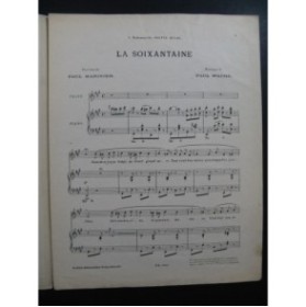WACHS Paul La Soixantaine Piano Chant
