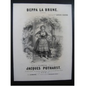 POTHARST Jacques Beppa la Brune Chant Piano ca1850