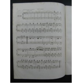 HÜNTEN François Variations Militaires op 12 Piano 4 mains ca1820