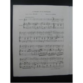 LUTGEN B. L'Enfant et le Papillon Chant Piano 1857