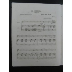 SCUDO Paul Le Sommeil Chant Piano ca1840