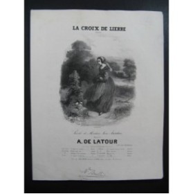 DE LATOUR Aristide La Croix de Lierre Chant Piano ca1840