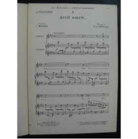 DE BRÉVILLE Pierre 4 Sonatines Vocales No 1 Printemps Dédicace Chant Piano 1928