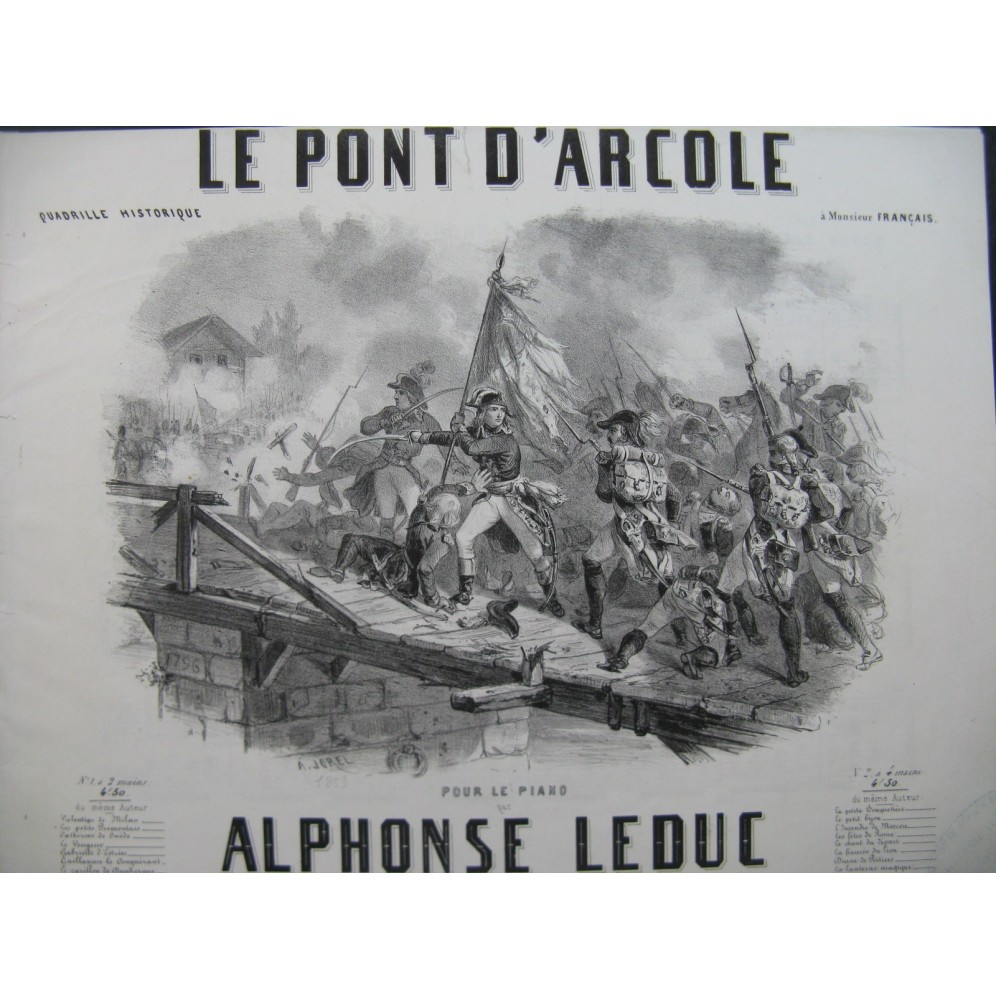 LEDUC Alphonse Le Pont d'Arcole Piano ca1850