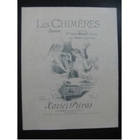 PRIVAS Xavier Les Chimères Chanson Piano