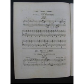 ALBERTI H. Les Trois Amies Un Ballo in Maschera Verdi Piano 6 mains ca1870