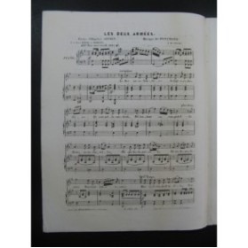 PONCHARD F. Les Deux Armées Chant Piano ca1850