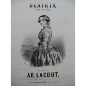 LACOUT AD. Beatrix Piano ca1853