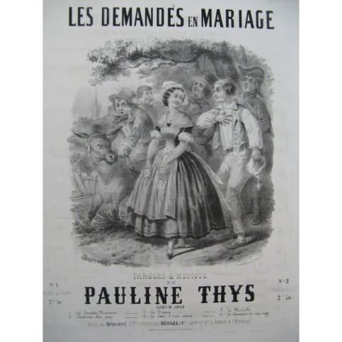 THYS Pauline Les Demandes en Mariages Chant Piano ca1850