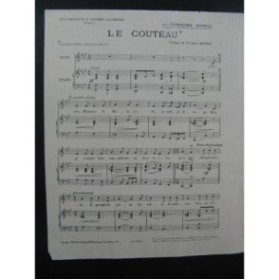 BOTREL Théodore Le Couteau Chant Piano