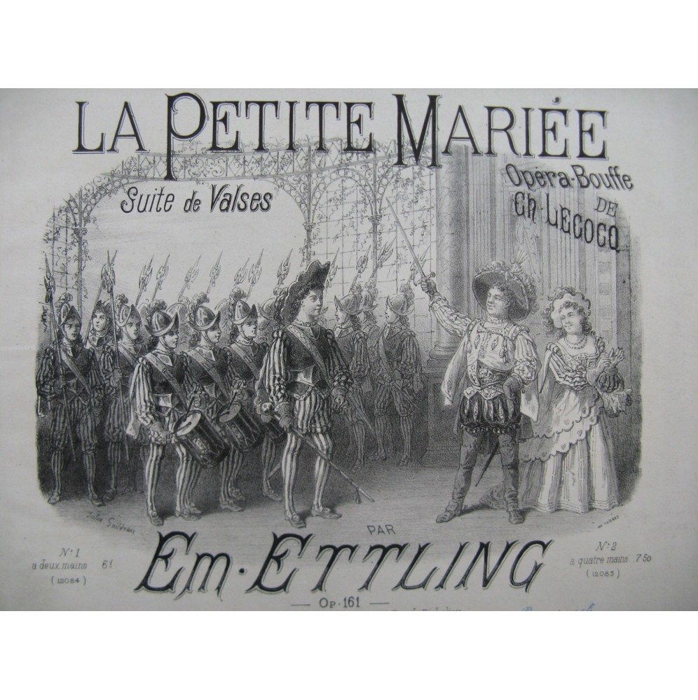 ETTLING Em. La Petite Mariée Piano ca1850