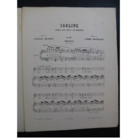 MESSAGER André Isoline No 7 Chant Piano 1890