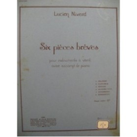 NIVERD Lucien Giocoso Saxophone Piano 1939