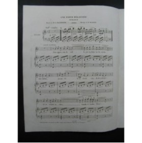 MASINI Francesco Une Fleur Délaissée Chant Piano ca1845