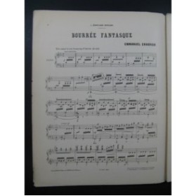 CHABRIER Emmanuel Bourrée Fantastique Piano ca1900