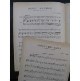 BOZZA Eugène Menuet des Pages Saxophone Piano 1964