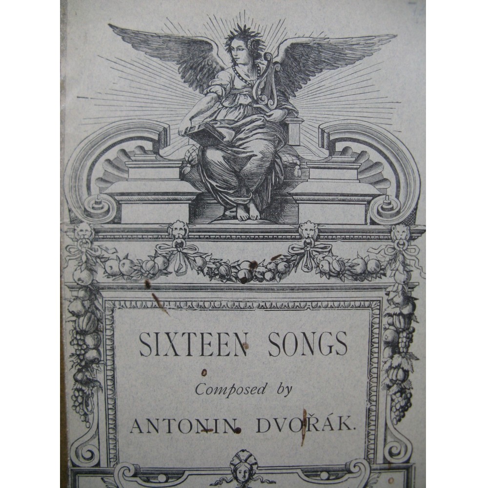 DVORAK Antonin Sixteen songs Chant Piano XIXe