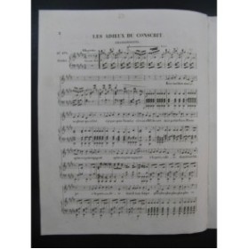 PLANTADE Charles Les Adieux du Conscrit Piano Chant 1829