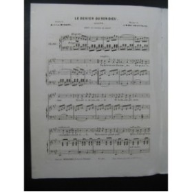 CHAUTAGNE Jean Marc Le Denier du Bon Dieu Piano Chant ca1850