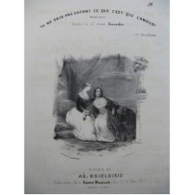 BOIELDIEU Adrien Tu ne sais pas Enfant Nanteuil Chant Piano ca1840