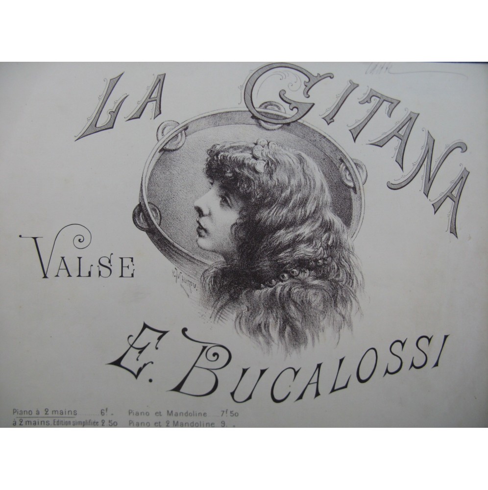 BUCALOSSI Ernest La Gitana Piano 1889