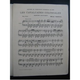 TEDESCO Emile Les Cavalcades Coloniales Piano ca1900