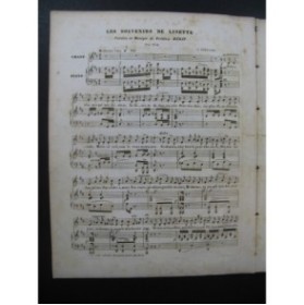 BERAT Frédéric La Lisette de Béranger Chant Piano ca1840
