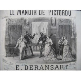 DERANSART Edouard Le Manoir de Pictordu Piano ca1875