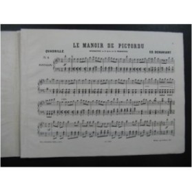 DERANSART Edouard Le Manoir de Pictordu Piano ca1875