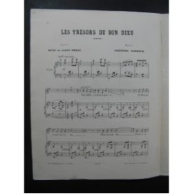 BARBIER Frédéric Les Trésors du Bon Dieu Chant Piano XIXe