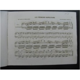 BOHLMAN SAUZEAU Henri Les Pêcheurs Napolitains Piano 1853