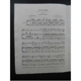 CARULLI Gustave Etoile Chérie Chant Piano ca1840