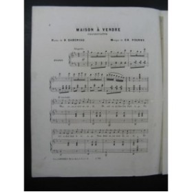 POURNY Charles Maison à Vendre Chant Piano ca1850
