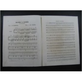 POURNY Charles Maison à Vendre Chant Piano ca1850