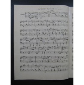 SCHOLLMEYER G. Geschwind Marsch Piano XIXe siècle
